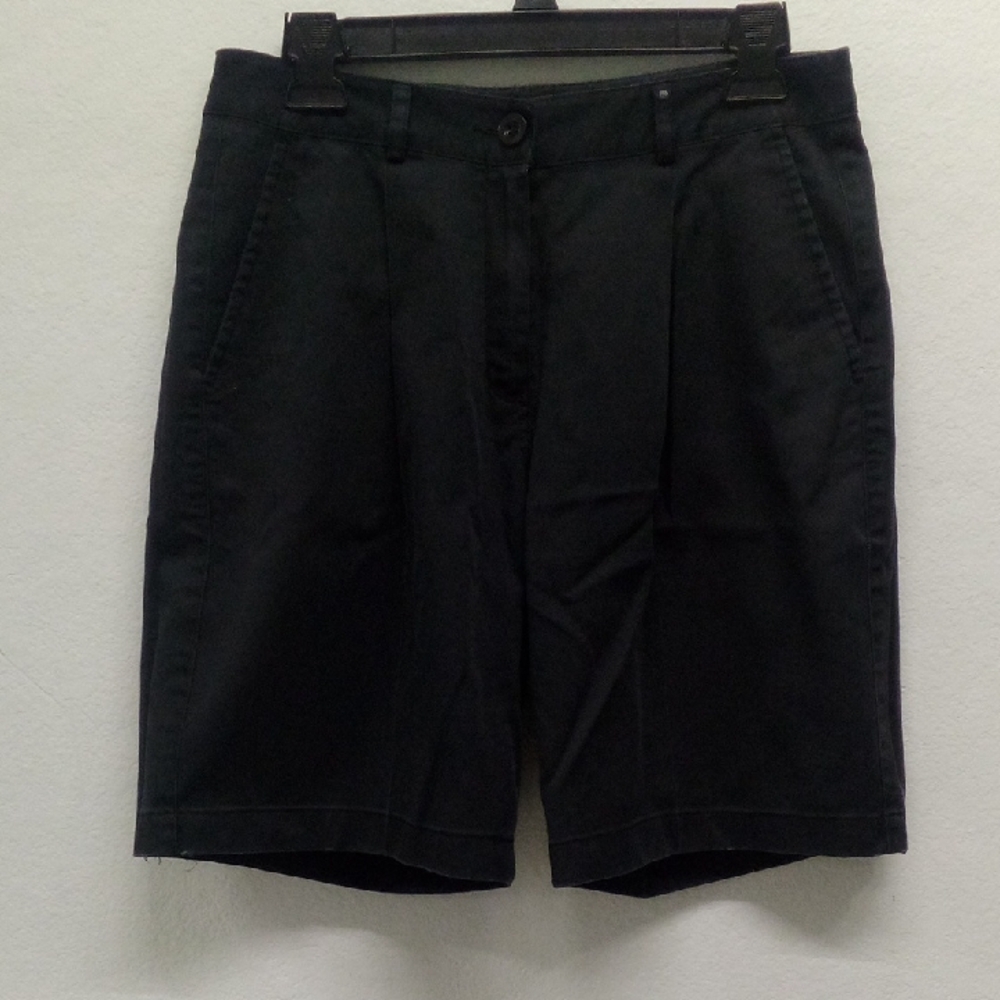 L.L. Bean Black Women's Flat Front Shorts